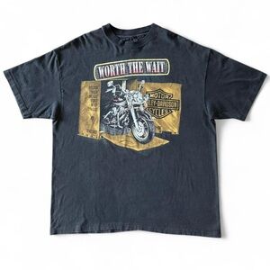 90s Harley-Davidson Worth The Wait Tee
Licensed VTG Single Stitch 23x27 XL
